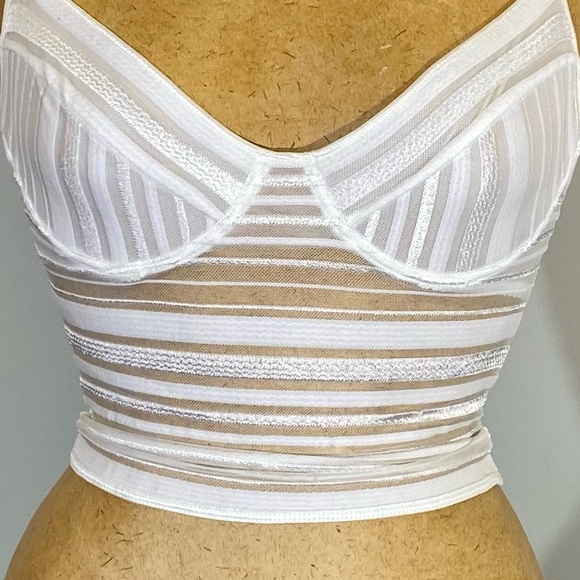 COSABELLA NEIMAN MARCUS camisole, made in Italy, built-in bra, white size 2 - Picture 6 of 14